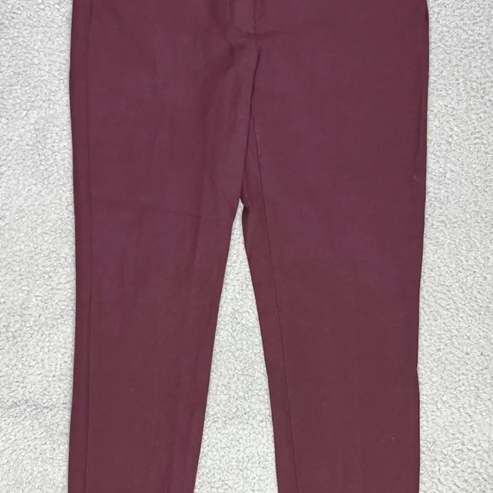 UEC WHITE HOUSE BLACK MARKET The Slim Ankle Empire Plum SZ 0